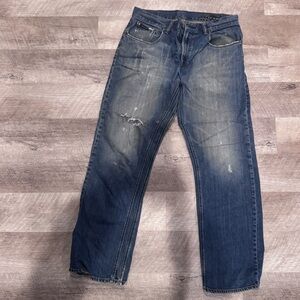 Volcom Men's Distressed Blue Jeans